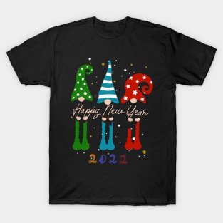 Happy New Year 2022 Mens Women's T-Shirt